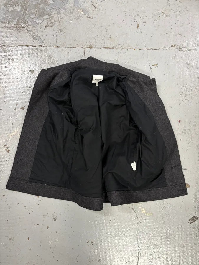 2000s Moschino Grey Wool Studded Jacket taZpbsL 6
