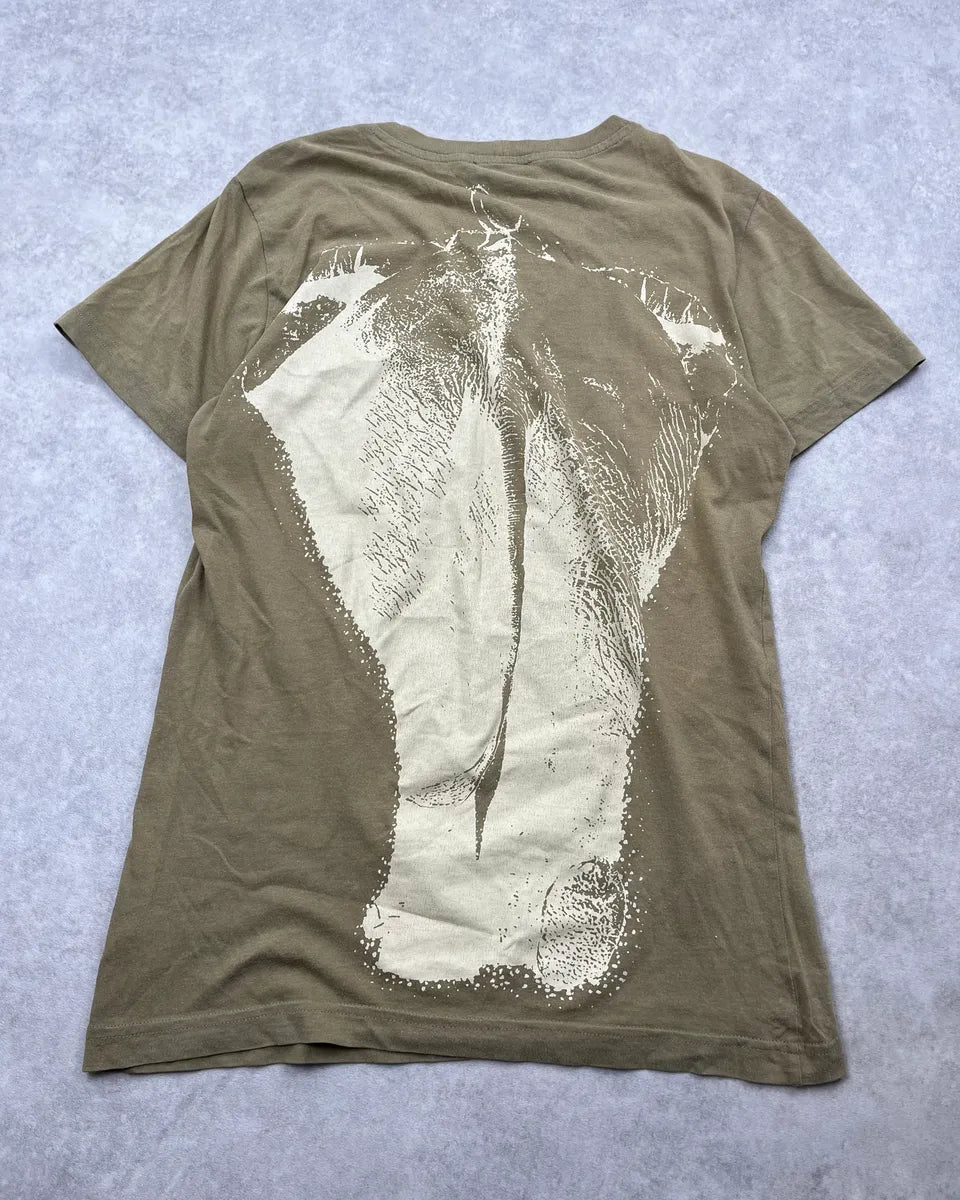 Moschino Khaki Elephant T-Shirt guvryOP 8