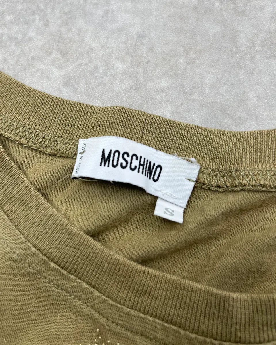 Moschino Khaki Elephant T-Shirt guvryOP 9