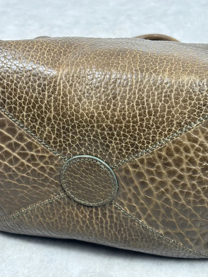 2000s Moschino Brown Leather Shoulder Bag gqTjMrU 13