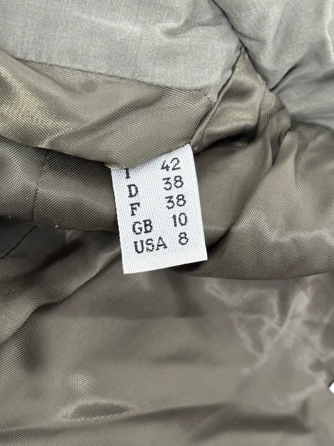 Moschino Khaki Officer Asymmetrical Zip Military Bomber Jacket kEGTuqz 10
