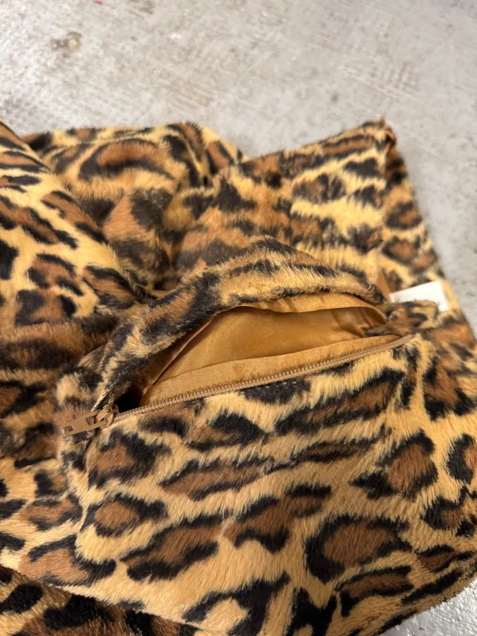 Moschino Leopard Fur Effect Skirt (S/M) hNJSrbj 5