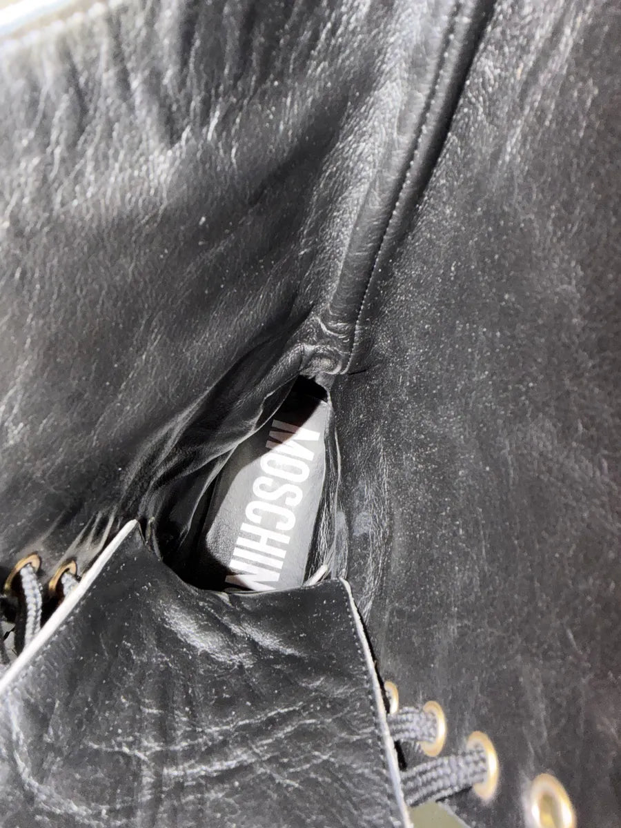 Moschino Leopard Pony Hair Ankle Boots WDFcjNN 5