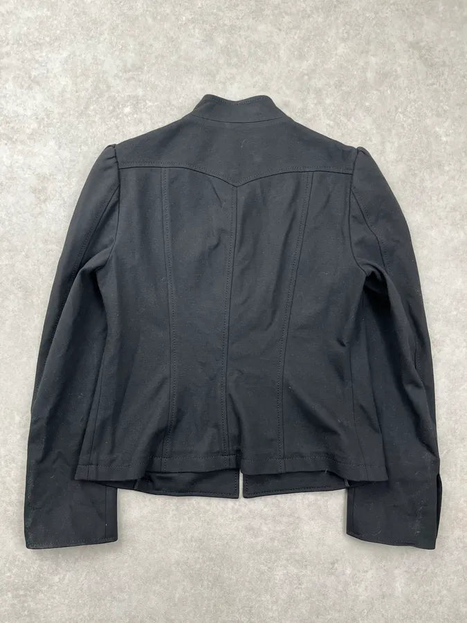 Moschino Napoleon Officer Buttoned Black Jacket eiLoZWP 4