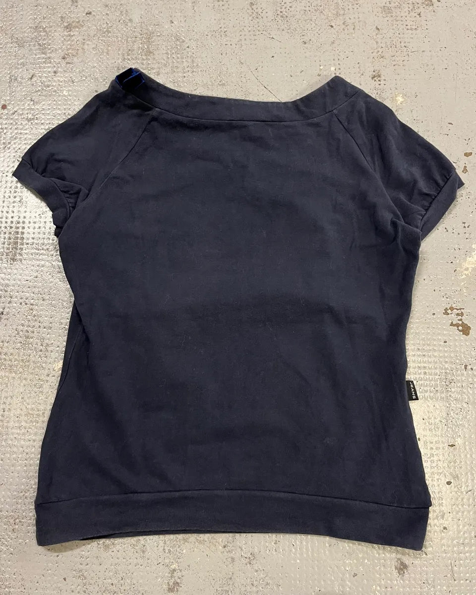 Moschino Navy Graphic Print T-Shirt vQyNlYQ 7