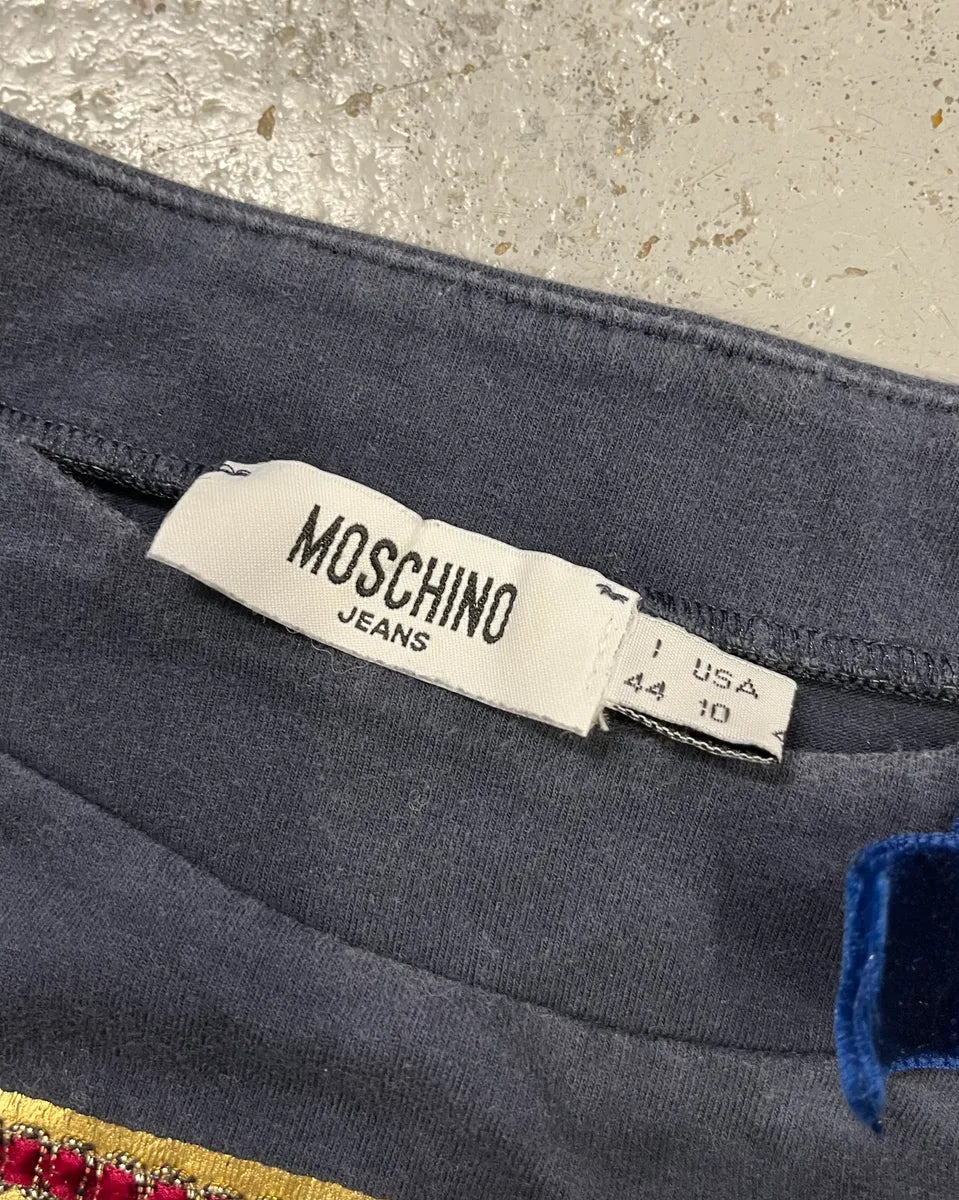 Moschino Navy Graphic Print T-Shirt vQyNlYQ 8