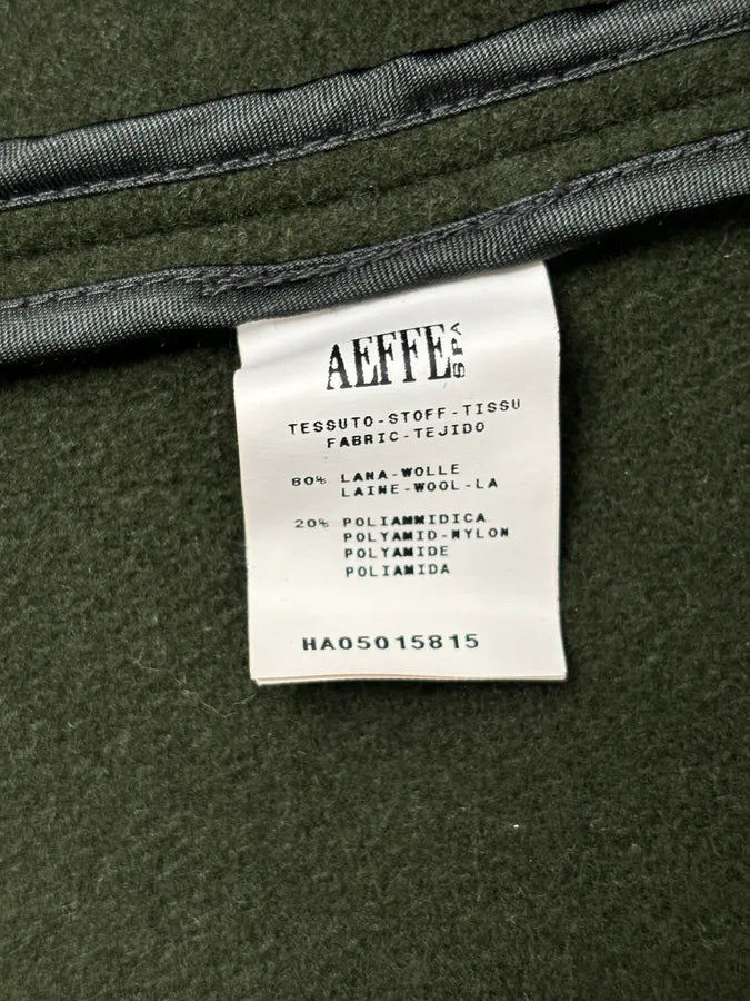 2010s Moschino Olive Wool Ruffled Blazer Jacket WBryhAl 11