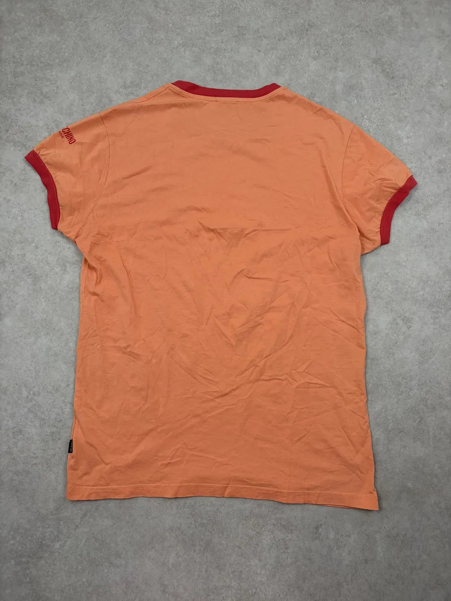 2000s Moschino Orange Peace Symbol T-Shirt ztIXygZ 7