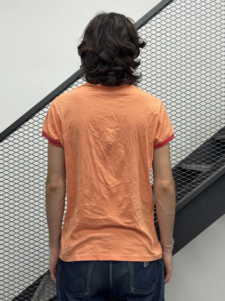 2000s Moschino Orange Peace Symbol T-Shirt ztIXygZ 2