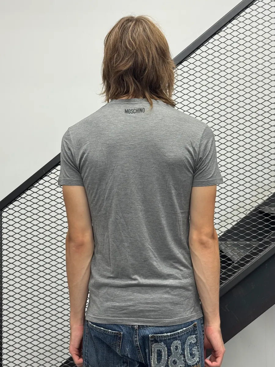 Moschino Shopping Cart Grey T-Shirt obcLMnx 2