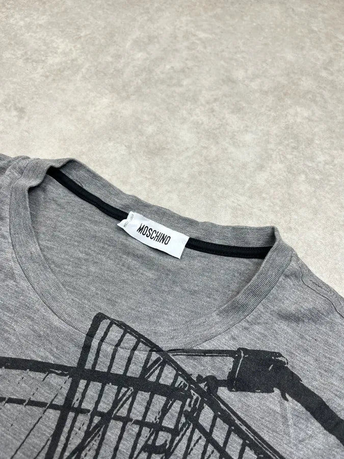 Moschino Shopping Cart Grey T-Shirt obcLMnx 3