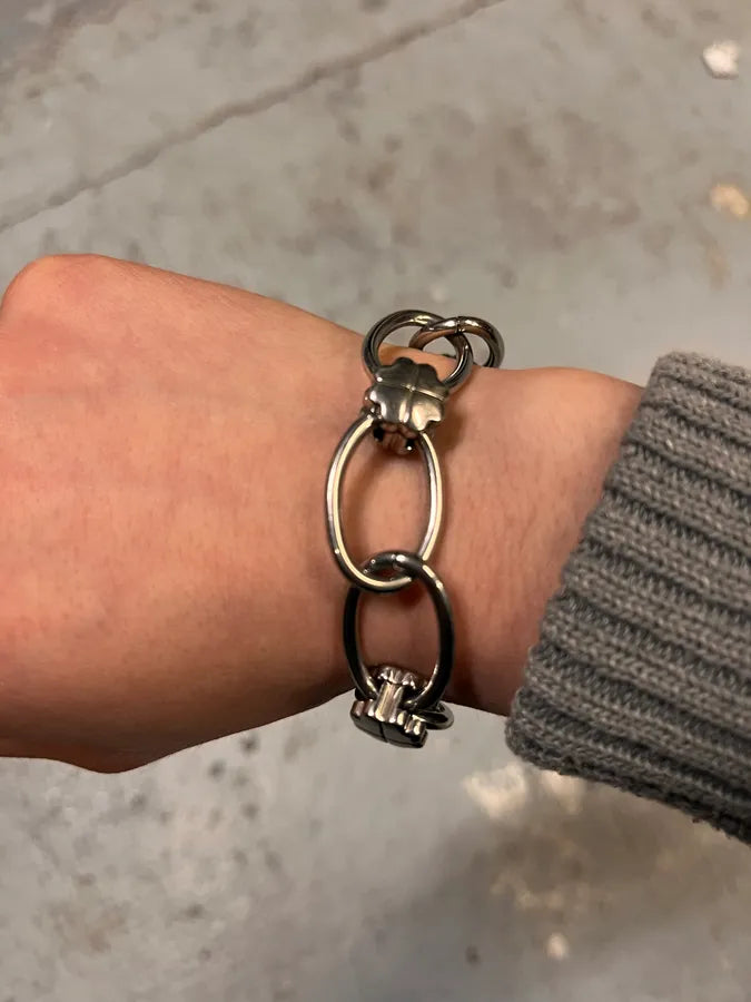 Moschino Silver Metal Chain Bracelet qjBTmoR 2