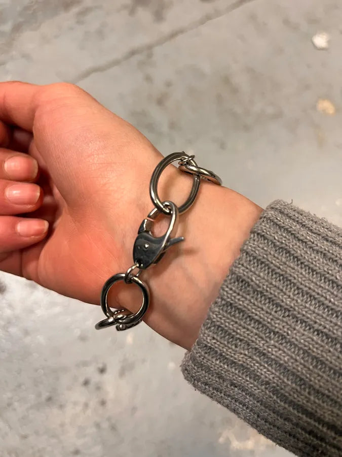 Moschino Silver Metal Chain Bracelet qjBTmoR 3