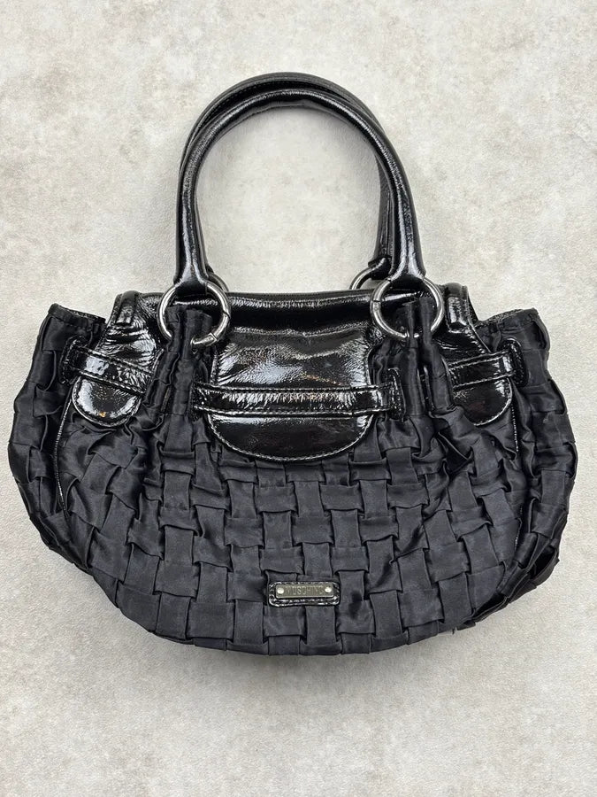 Moschino Small Nod Heart Black Handle Bag  fIzGKBl 10
