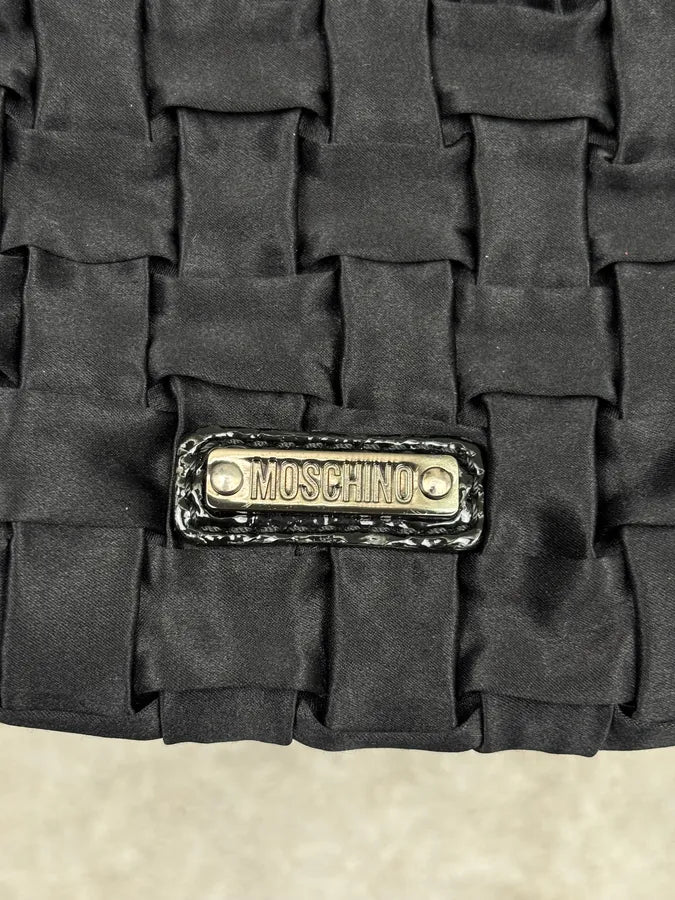 Moschino Small Nod Heart Black Handle Bag  fIzGKBl 8