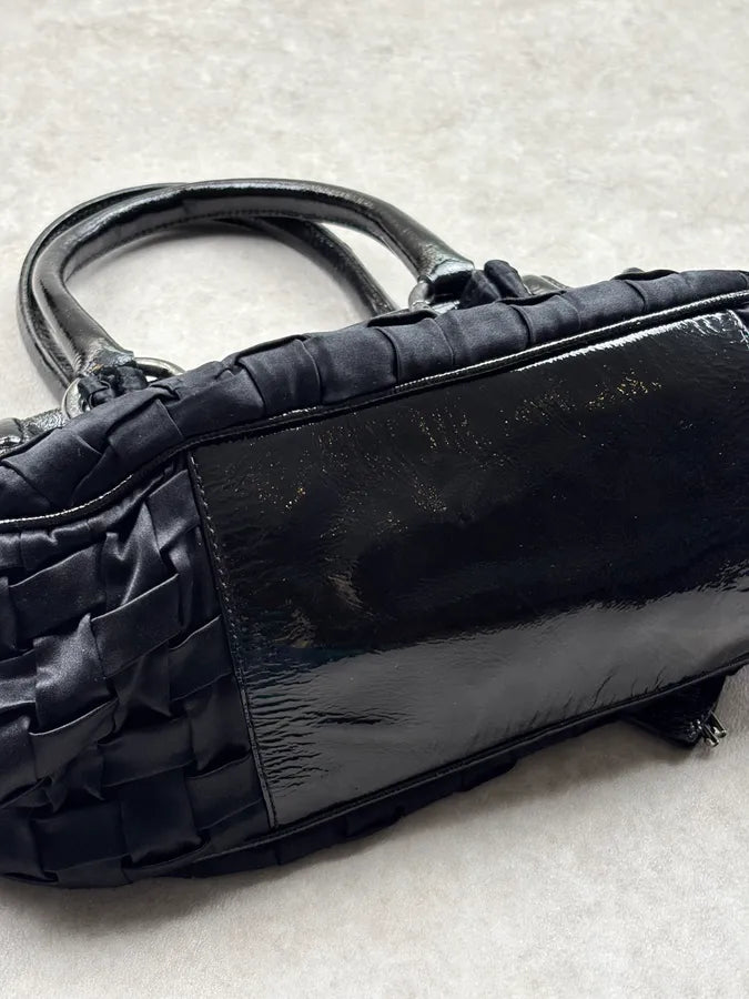 Moschino Small Nod Heart Black Handle Bag  fIzGKBl 9