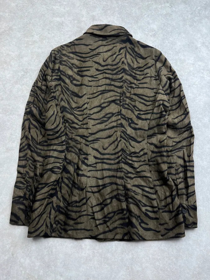 Moschino Tiger Dark Green Savage Shirt ovPUqlK 5