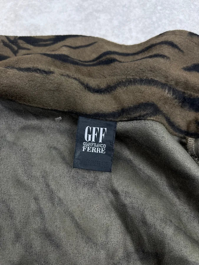 Moschino Tiger Dark Green Savage Shirt ovPUqlK 7