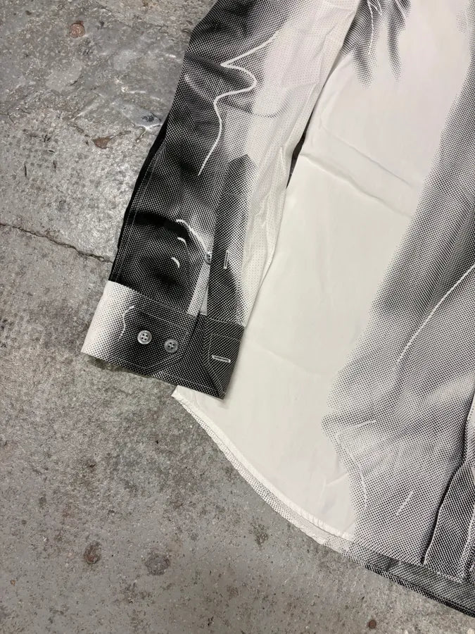 Moschino Trompe L’Oeil Print White Shirt WwHIMKK 6