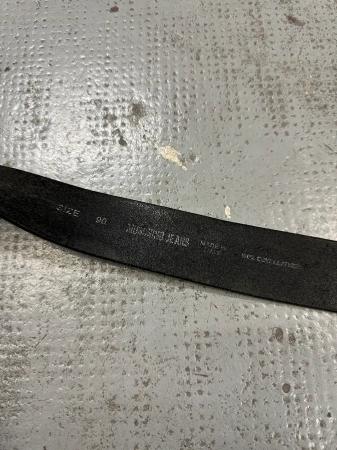 Moschino UK Flag Buckle Black Leather Belt bZrlrzt 6