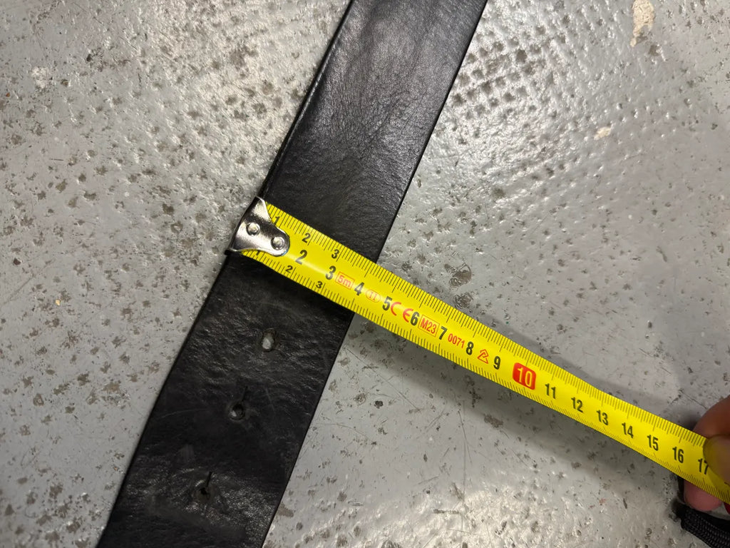 Moschino UK Flag Buckle Black Leather Belt bZrlrzt 8