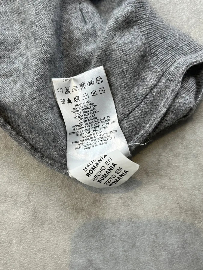 Moschino UK Flag Two Tone Grey Wool Sweater BfepbtQ 10