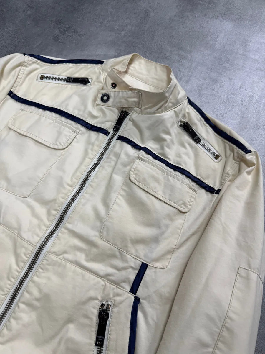 Moschino Utility Snow White Worker Bomber Jacket (L) 1