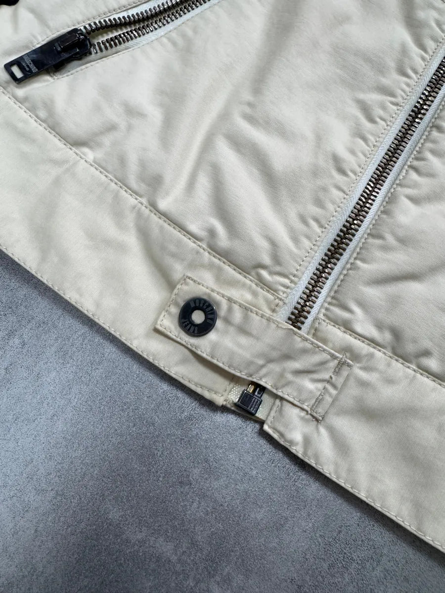 Moschino Utility Snow White Worker Bomber Jacket (L) 3