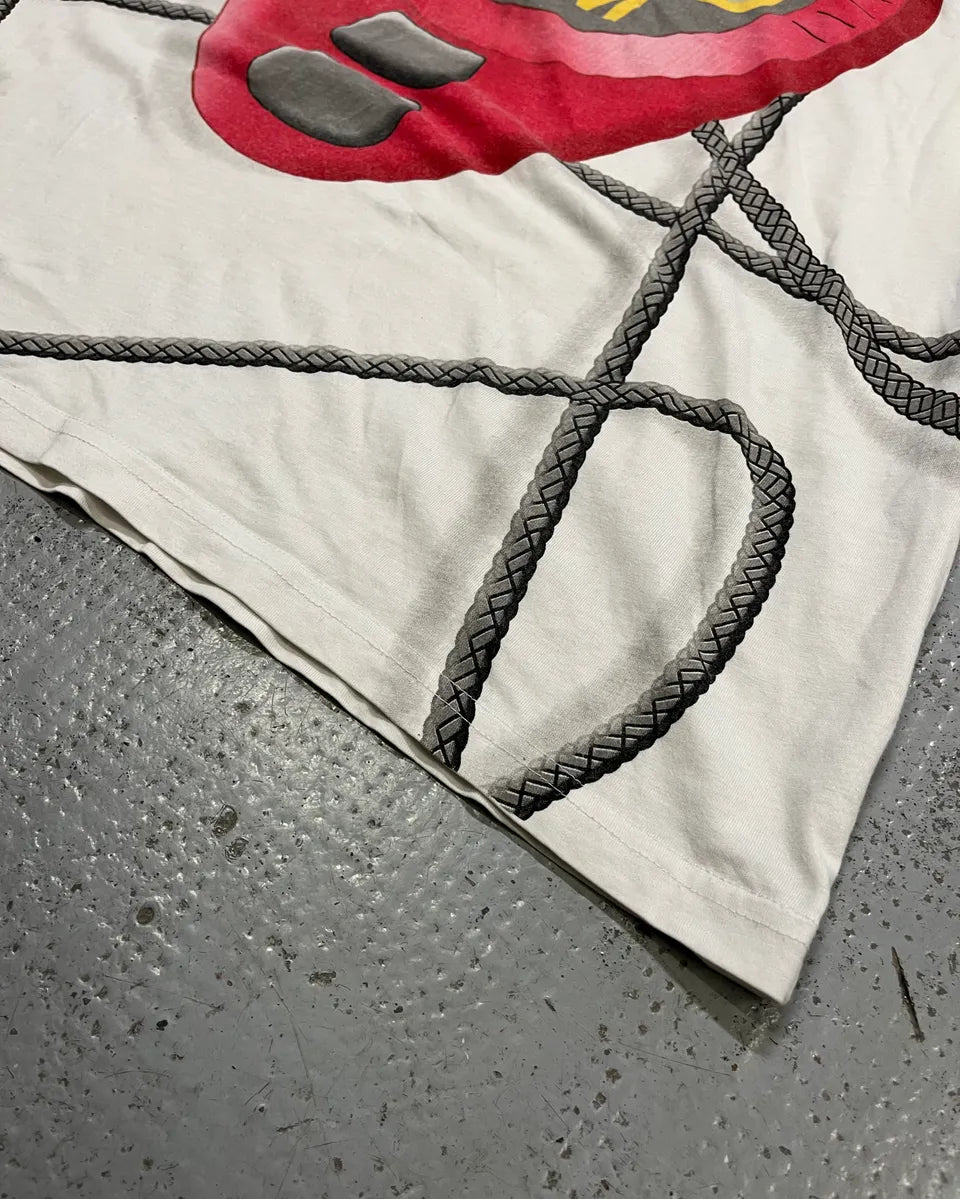 Moschino White Stopwatch Gym Sport T-Shirt cadfEqs 7