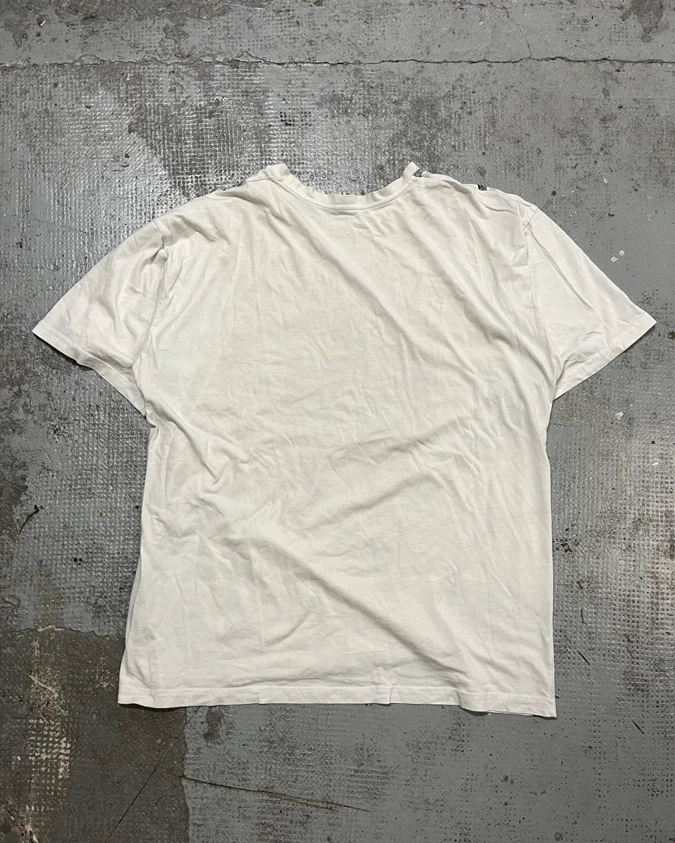 Moschino White Stopwatch Gym Sport T-Shirt cadfEqs 8