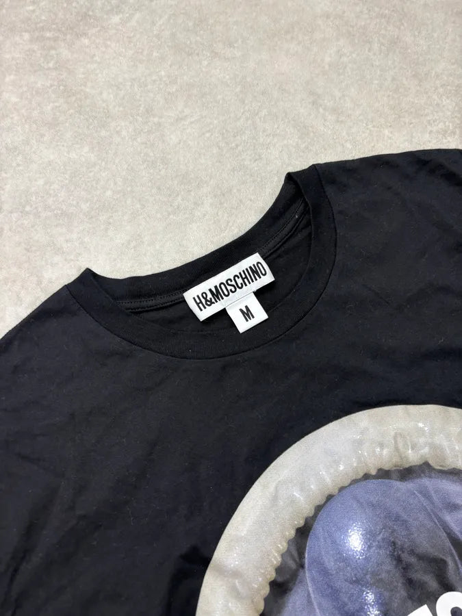 AW2018 Moschino H&M Black Ready to Wear T-Shirt FVqPneL 4