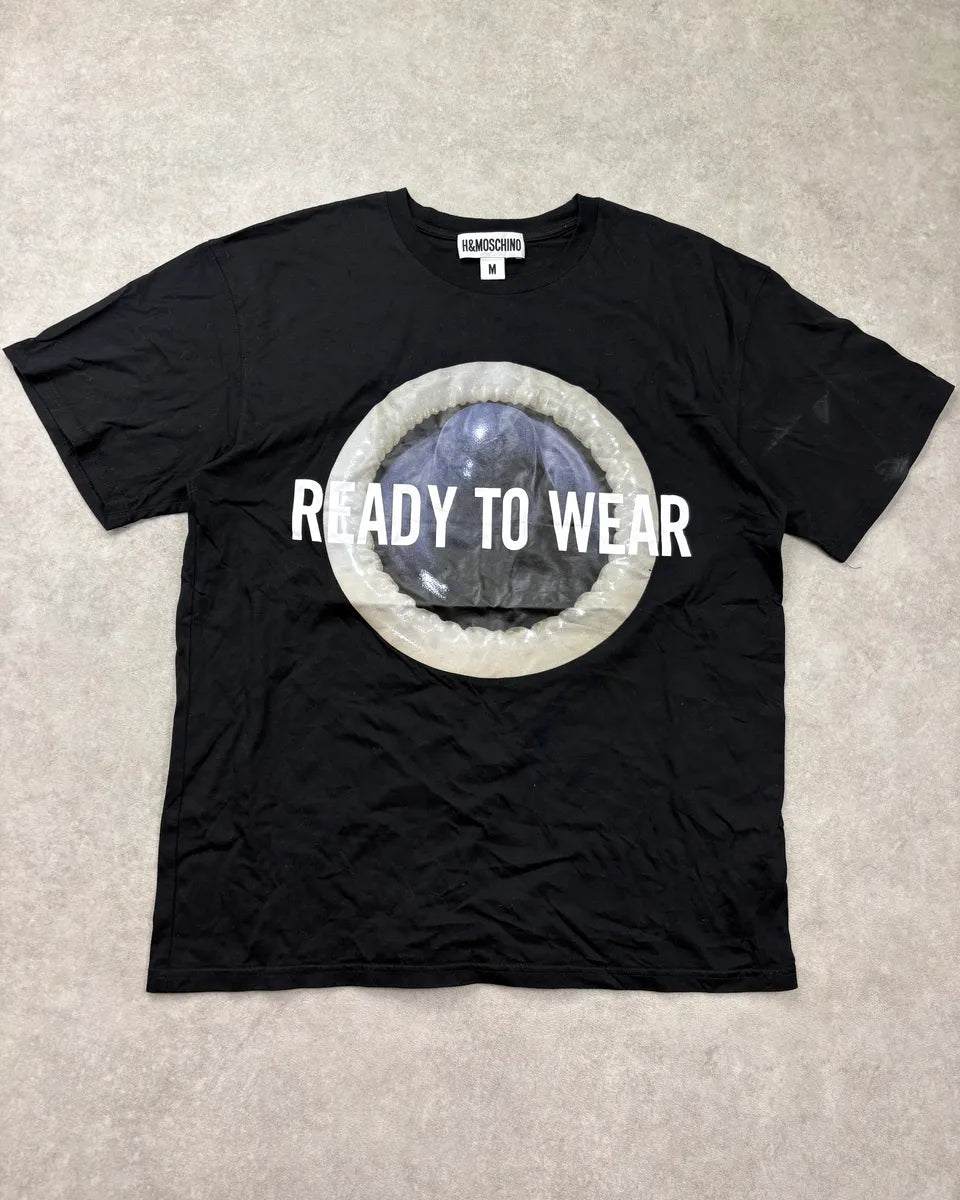 AW2018 Moschino H&M Black Ready to Wear T-Shirt FVqPneL 0