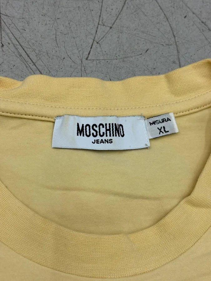 Moschino Yellow Camel I Need A Drink T-Shirt ajbLEii 8