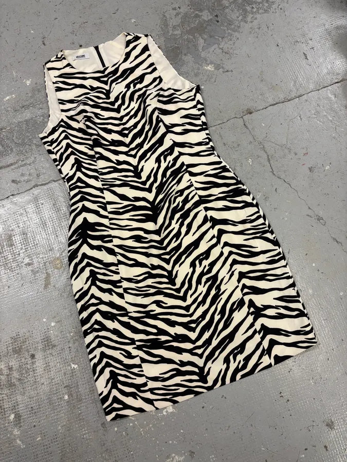 Moschino Zebra Balck & White Dress sSTtKku 1