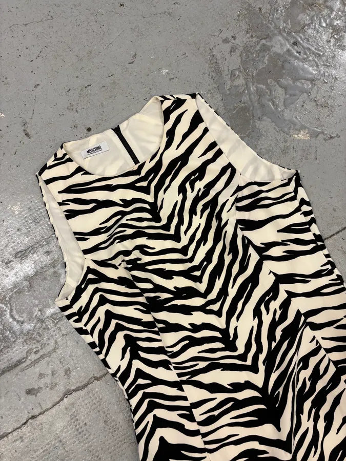 Moschino Zebra Balck & White Dress sSTtKku 2