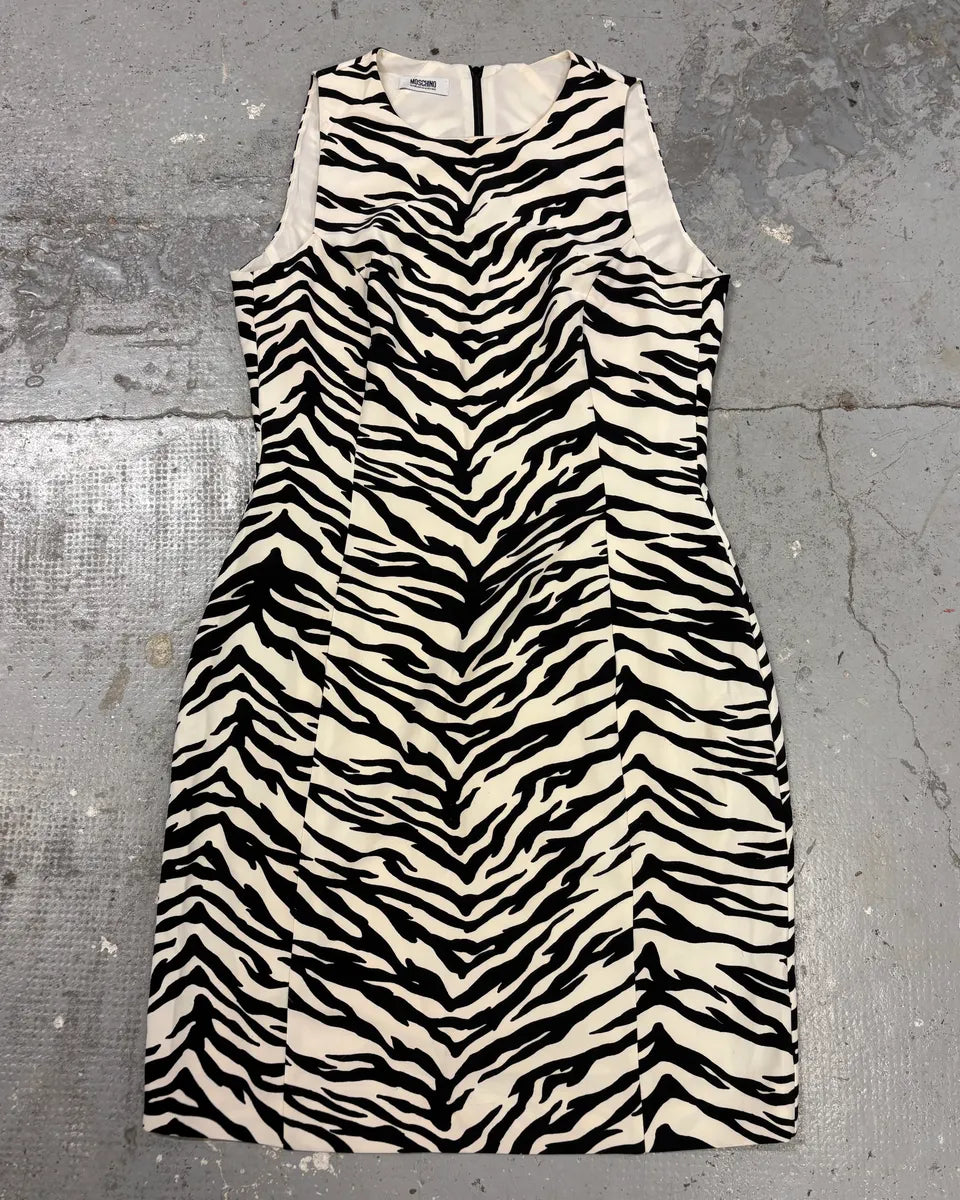 Moschino Zebra Balck & White Dress sSTtKku 0