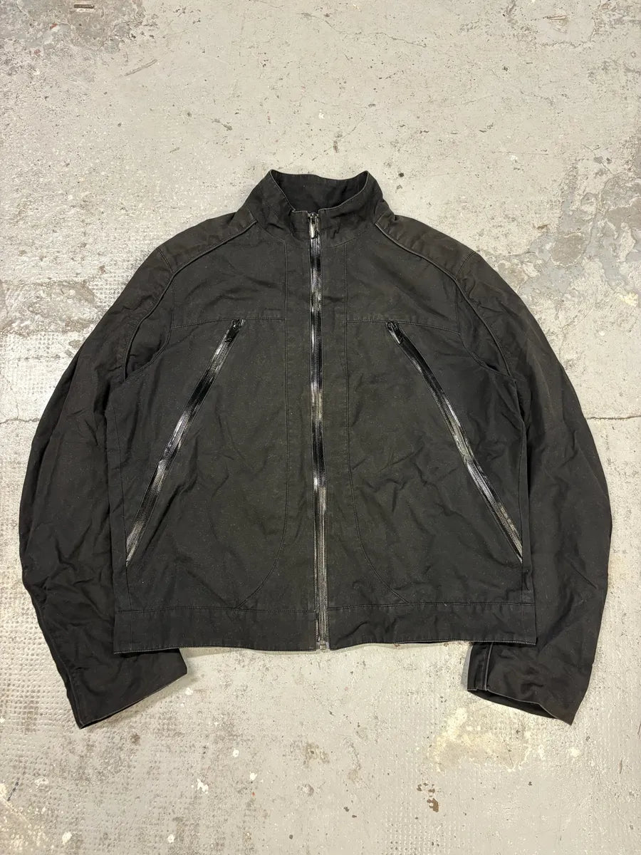 Mugler Black Front Zips Tactical Jacket aYMJtNu 0