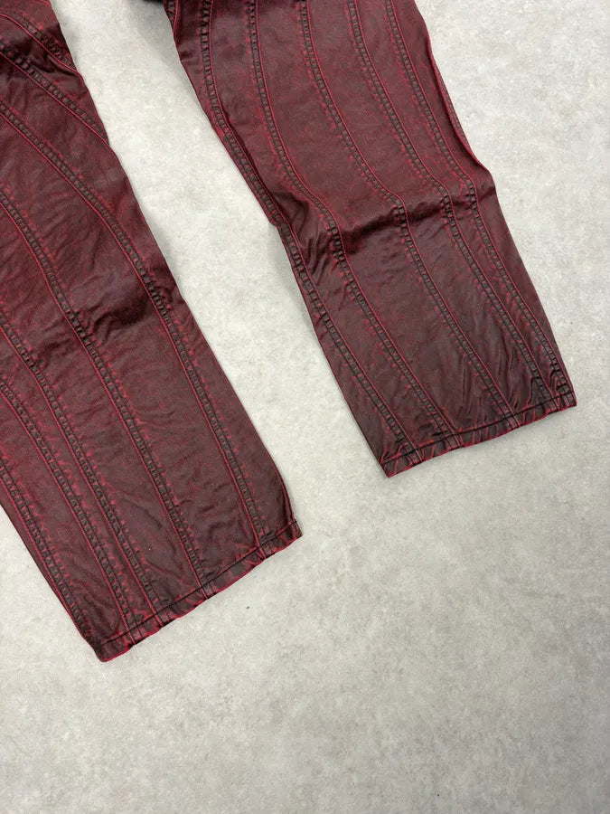 AW2024 Mugler Spiral Resin Vampire Red Jeans pClHVgS 7