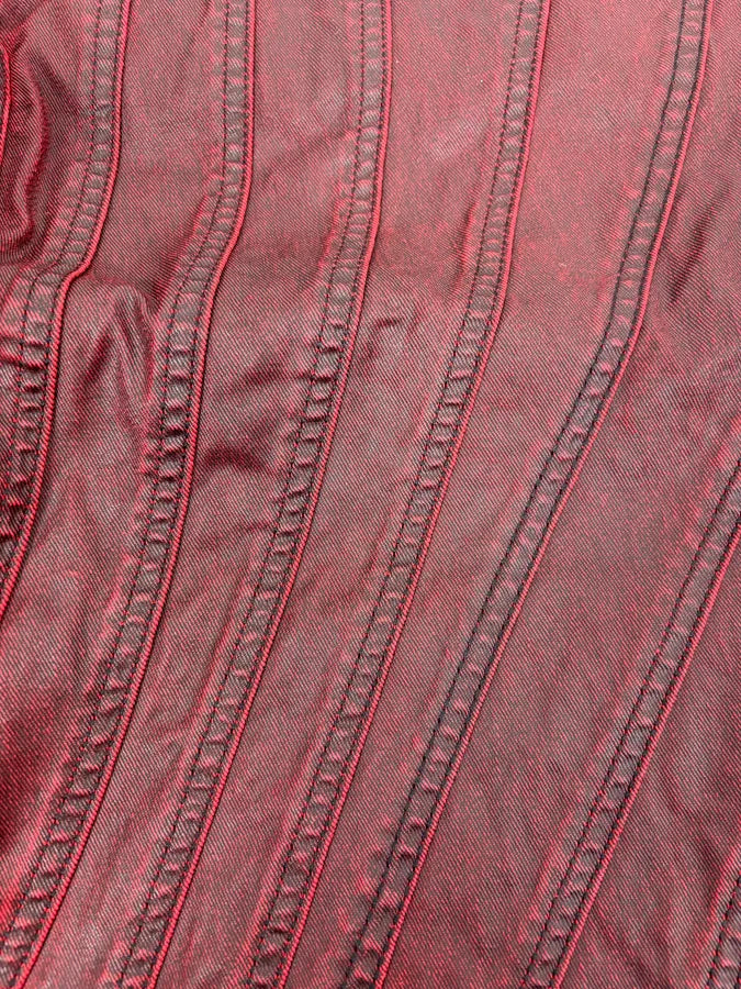 AW2024 Mugler Spiral Resin Vampire Red Jeans pClHVgS 8