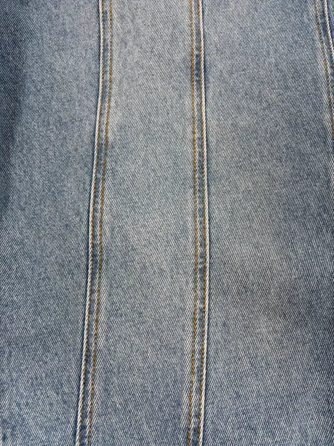AW2025 Mugler Spiral Oversized Blue Denim Jeans SsScszQ 9
