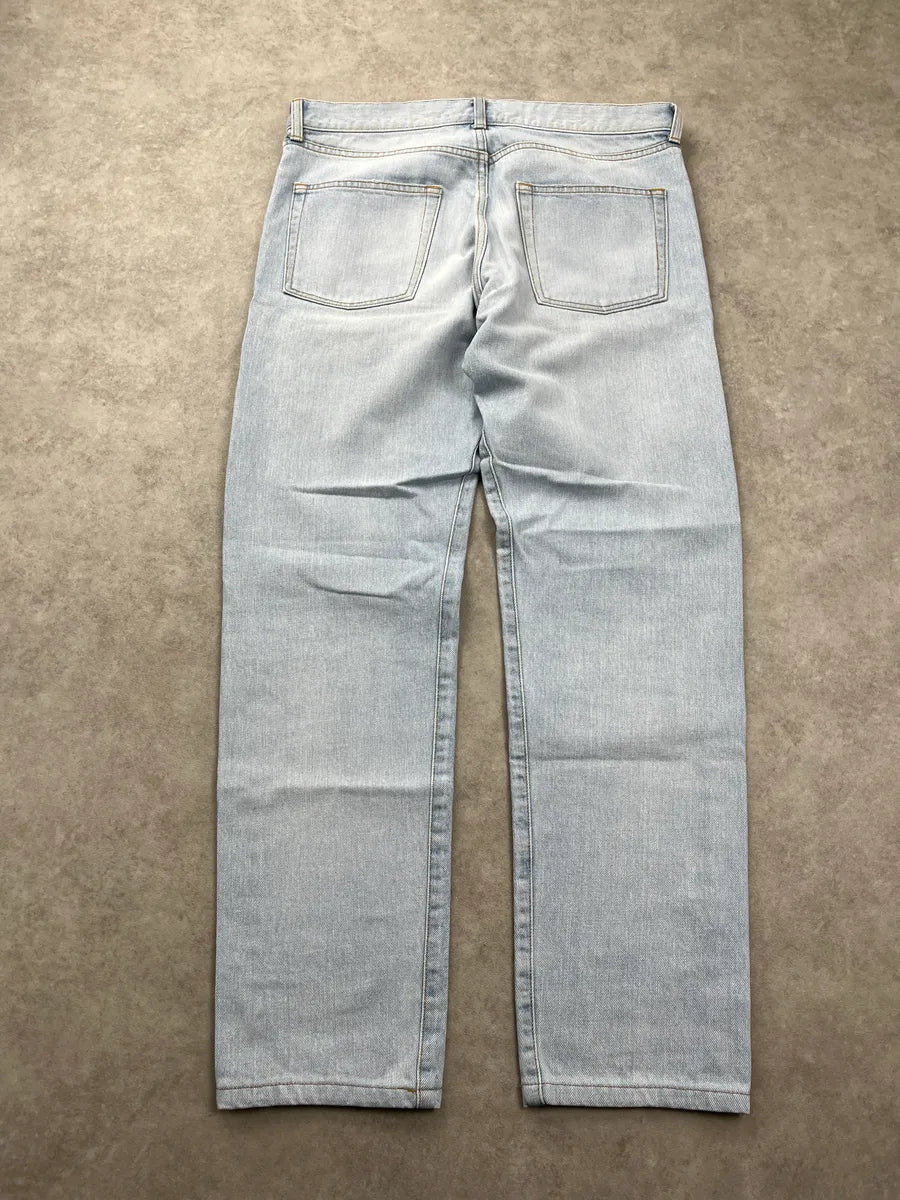 SS2017 Saint Laurent Love Me Forever Light Blue Denim Jeans mwRptrxR 4