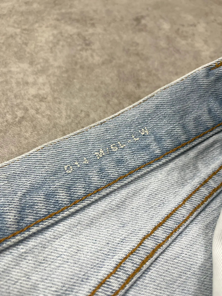 SS2017 Saint Laurent Love Me Forever Light Blue Denim Jeans mwRptrxR 10