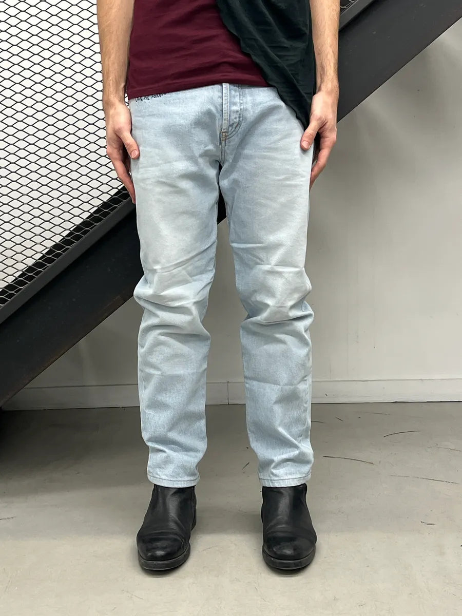 SS2017 Saint Laurent Love Me Forever Light Blue Denim Jeans mwRptrxR 0