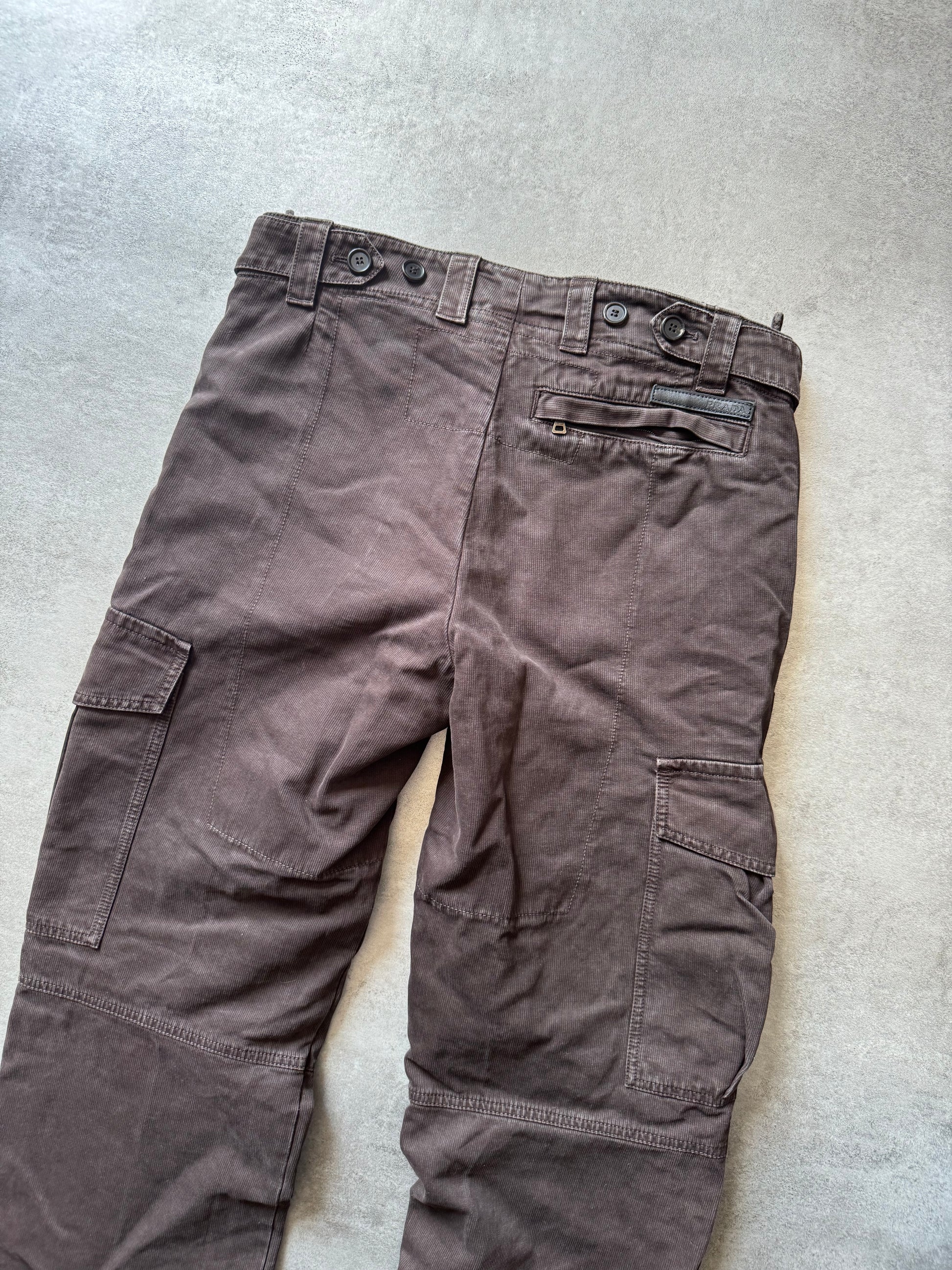 AW2006 Prada Brown Cargo Pants (M) - 5