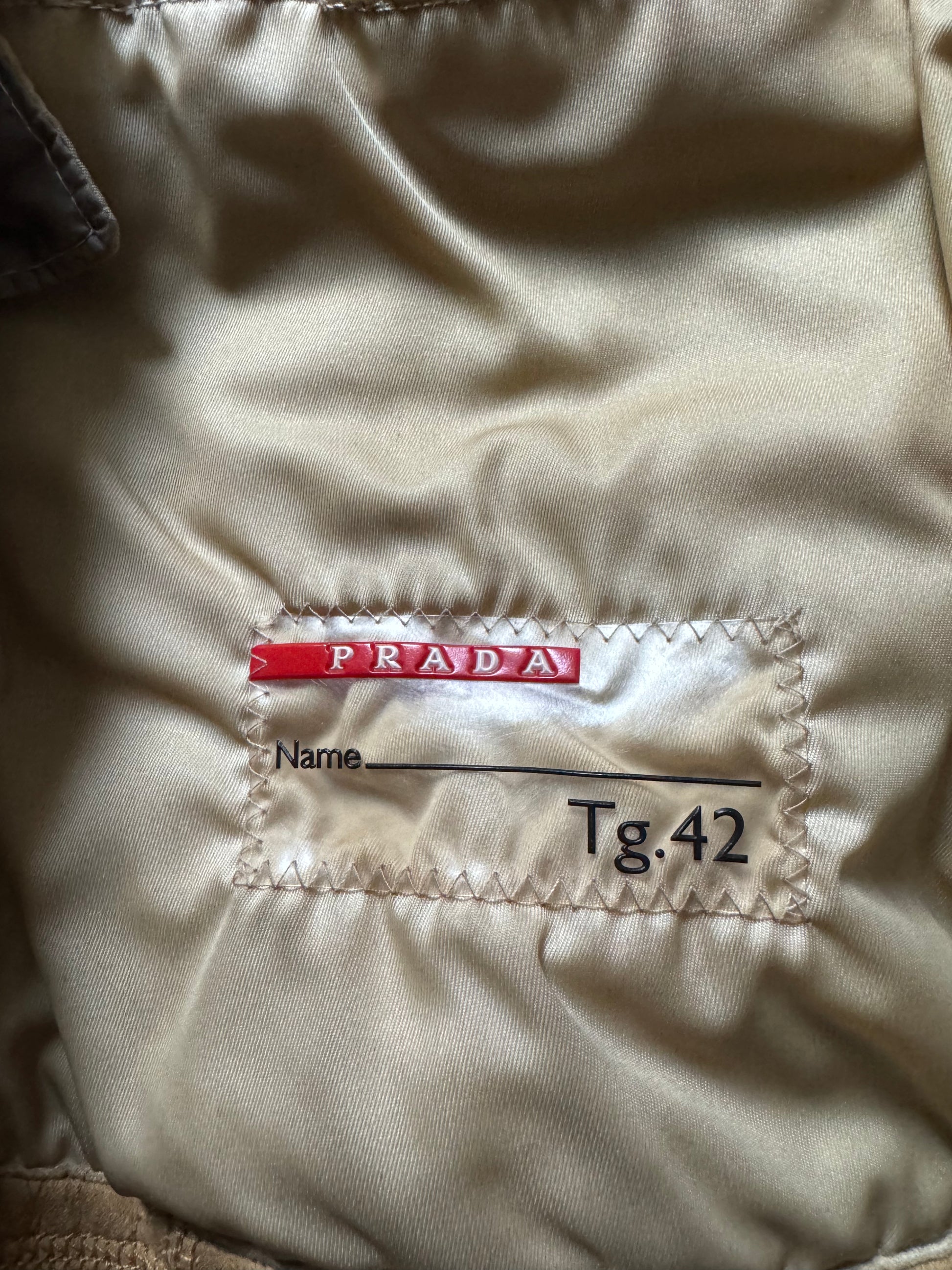 2000s Prada Premium Camel Shearling Leather Jacket  (XS) - 4