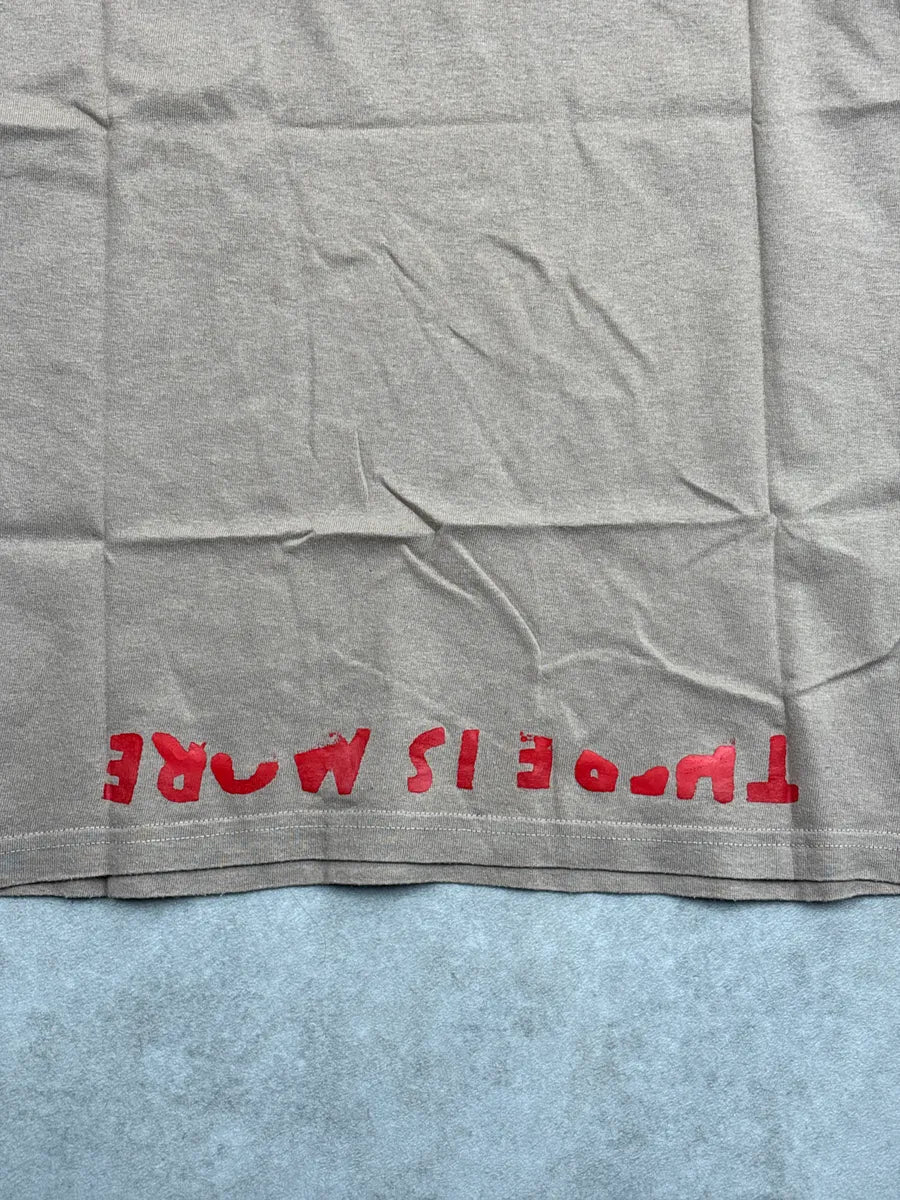 AW2008 Maison Martin Margiela Beige AIDS Slogan V Neck T-Shirt mzuqEXzW 7