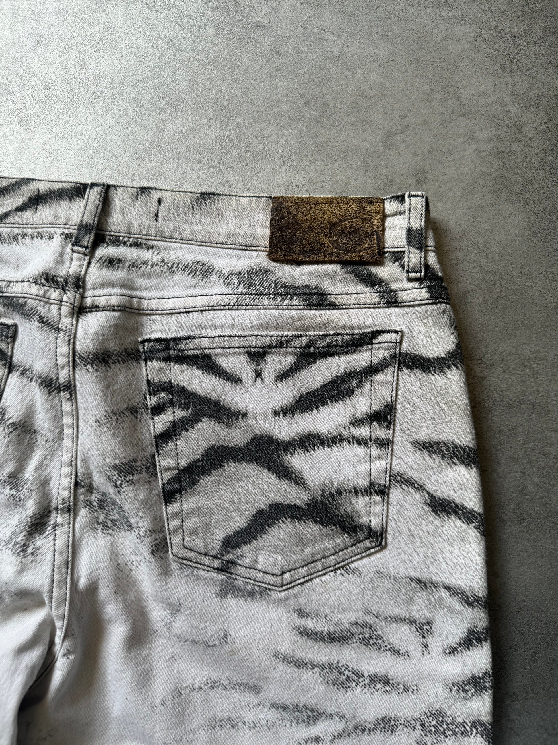 SS2002 Cavalli Zebra Savage Pants  (M) - 5