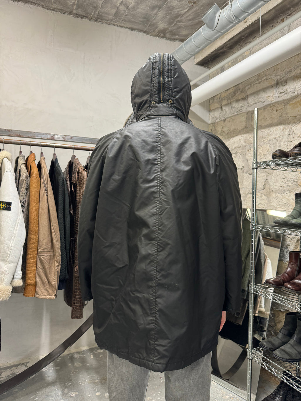 1990s Emporio Armani M1 Type Aviator Bomber Jacket (L) - 8