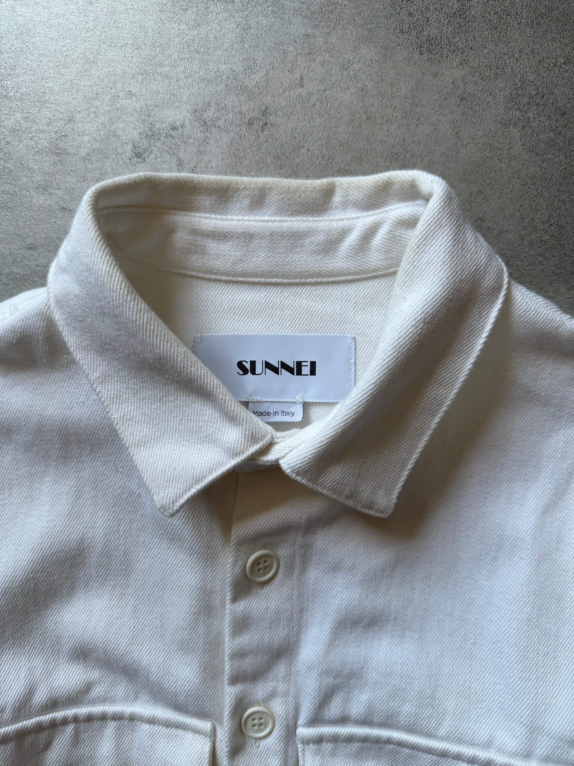 SS2020 Sunnei White Thick Summer Shirt (S) - 7