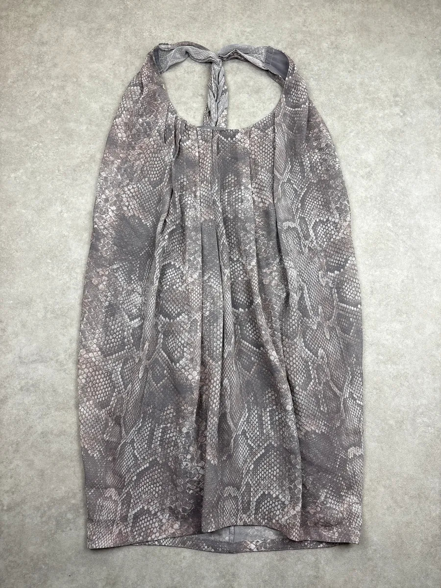 SS2011 Acne Studios Grey Snake Trompe L'Oeil Tornado Strap Dress nBhTWImh 2